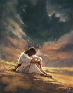Image of Bereft of food and drink, Jesus enters into the depth of divine and human mystery led by the Spirit of God. 