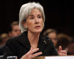 Image of Health and Human Services Secretary Kathleen Sebelius said President Barack Obama supports existing federal laws that prevent federally funded health care providers from forcing doctors and pharmacists who morally oppose abortion from either performing the procedure or providing abortion-inducing medication.