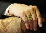 Image of The new ring of the Cardinals features the Martyrs of the Church of Rome, Peter and Paul