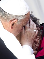 Image of May this beautiful action of love by Pope Francis, a new Francis, draw the whole world back to God.

