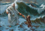 Image of We live our lives now in Jesus Christ and we are at home in the Boat of the Church. We can always find Him in the fourth watch of the night, if we choose to respond in faith. When we turn our faith into a verb, we too get our sea legs, as they say in the nautical culture. We also learn a new way of living - and of loving. Fear simply becomes a field of choice, an occasion for trust. Even in the fourth watch of the night, there is a bridge between fear and freedom, it passes through Jesus who tells all who will fix their eyes upon Him - Take Courage; it is I; Be Not Afraid.