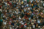 Image of Africa will see the largest population boom, going from 1 billion to 4 billion by the century's end. Asia will also likely rise a bit, but will peak at 5 billion by 2050 and decline.