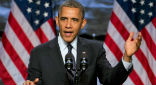 Image of President Obama, with the support of the House of Representatives, may now start arming and training Syrian groups to fight the Islamic State, and will continue to strike targets in Iraq.