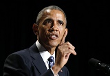 Image of President Obama at the National Prayer Breakfast