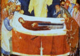 Image of The Assumption or Dormition of Mary. It is not just about Mary. It is also about all of those who say Yes to Jesus Christ. We will experience the fullness of redemption in the Resurrection of the Body and life in the coming Kingdom.  