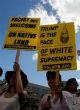 Image of Unsurprisingly, a Trump rally erupted into a riot in New Mexico (Reuters).