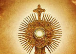 Image of Martin Baani [not pictured] risked his life for the Blessed Sacrament. 