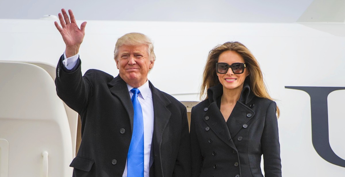 Image of President Donald Trump and First Lady Melania Trump pictured in January 2017 (Wikimedia Commons).