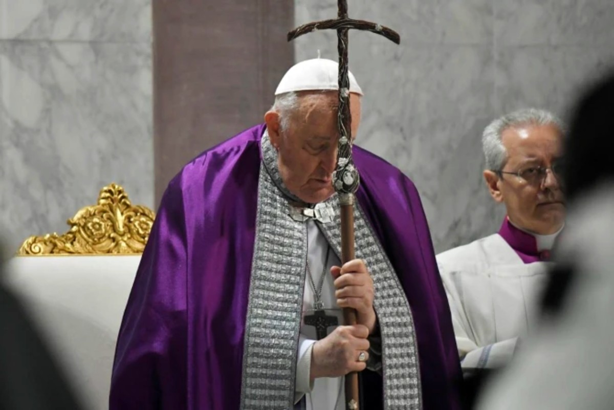 Image of Pope Francis on Ash Wednesday in 2024 (Vatican Media).