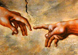 Image of We experience God's touch with the senses of the soul: a mysterious, life-giving and life-changing encounter with the Other whose boundless and uncontainable fount of love is always transformative.