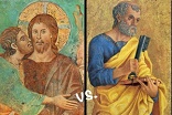 Image of Peter trusted in God's mercy -- Judas did not.