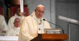 Image of Pope Francis has spearheaded a campaign to end world hunger by 2020. 
