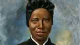 Image of St. Josephine Bakhita is the patron of victims of human trafficking. 