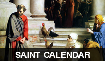 Peter's Denial by Carl Bloch Saint Calendar