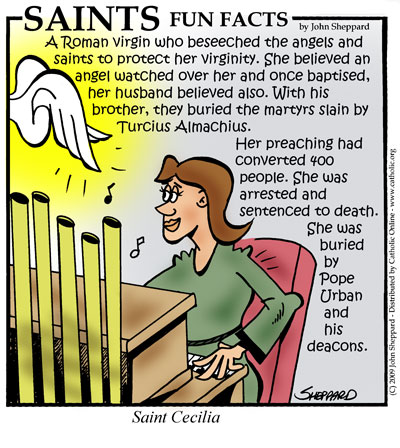 Saints Fun Facts for St. Cecilia
